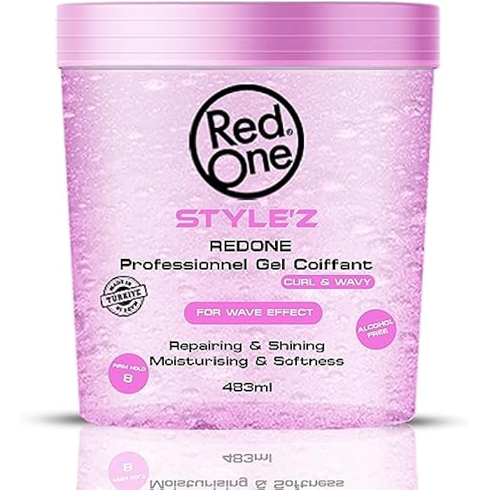 Redone Curl & Wavy Styling Gel | Adds Body and Shine to all Styles | Moisturizes and Maintains Healthy Hair | Strong, Weightless Hold | Ideal for any Hair Type and Color | Leaves No Residue 483ml - Image 1